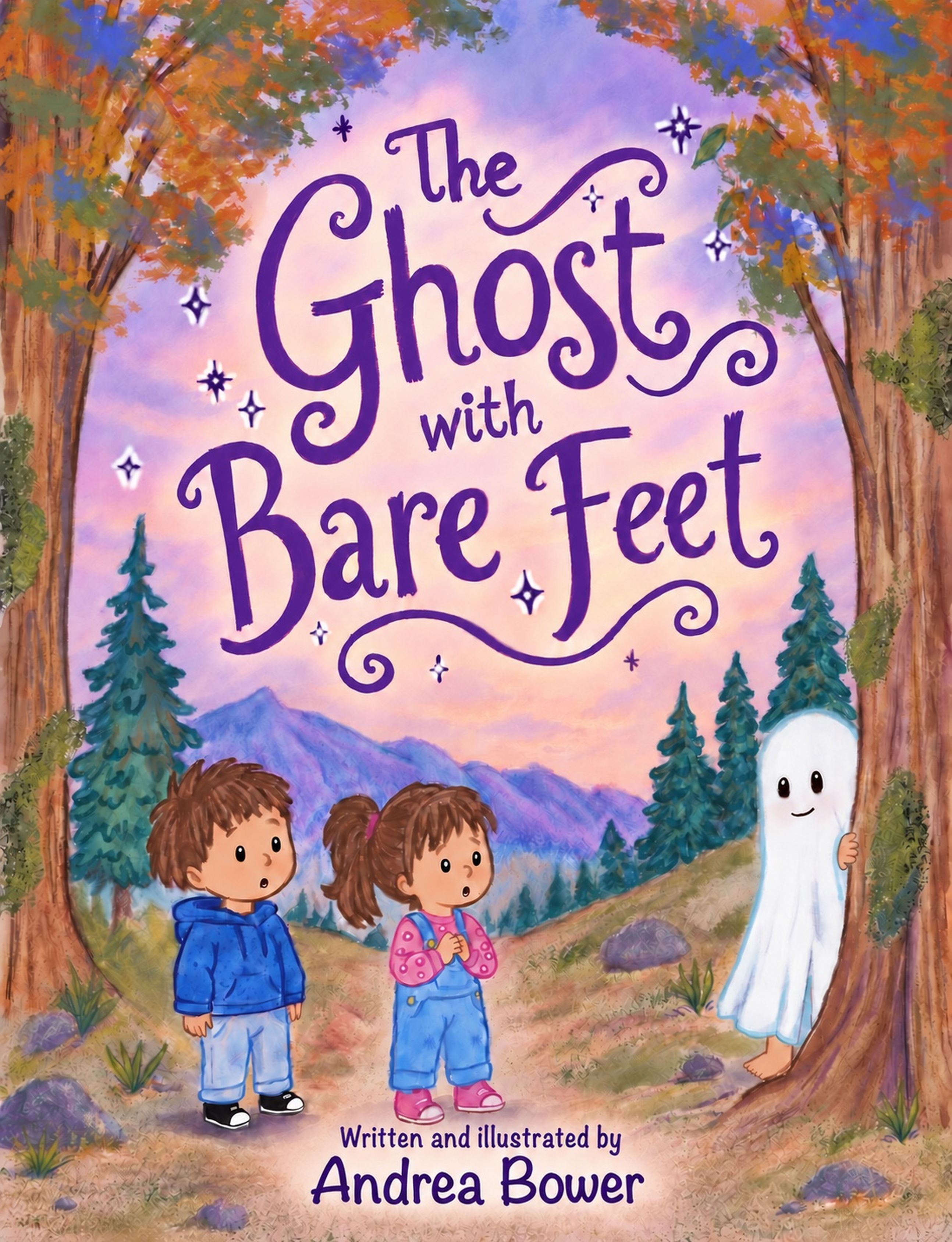 Cover of The Ghost with Bare Feet, written and illustrated by Andrea Bower